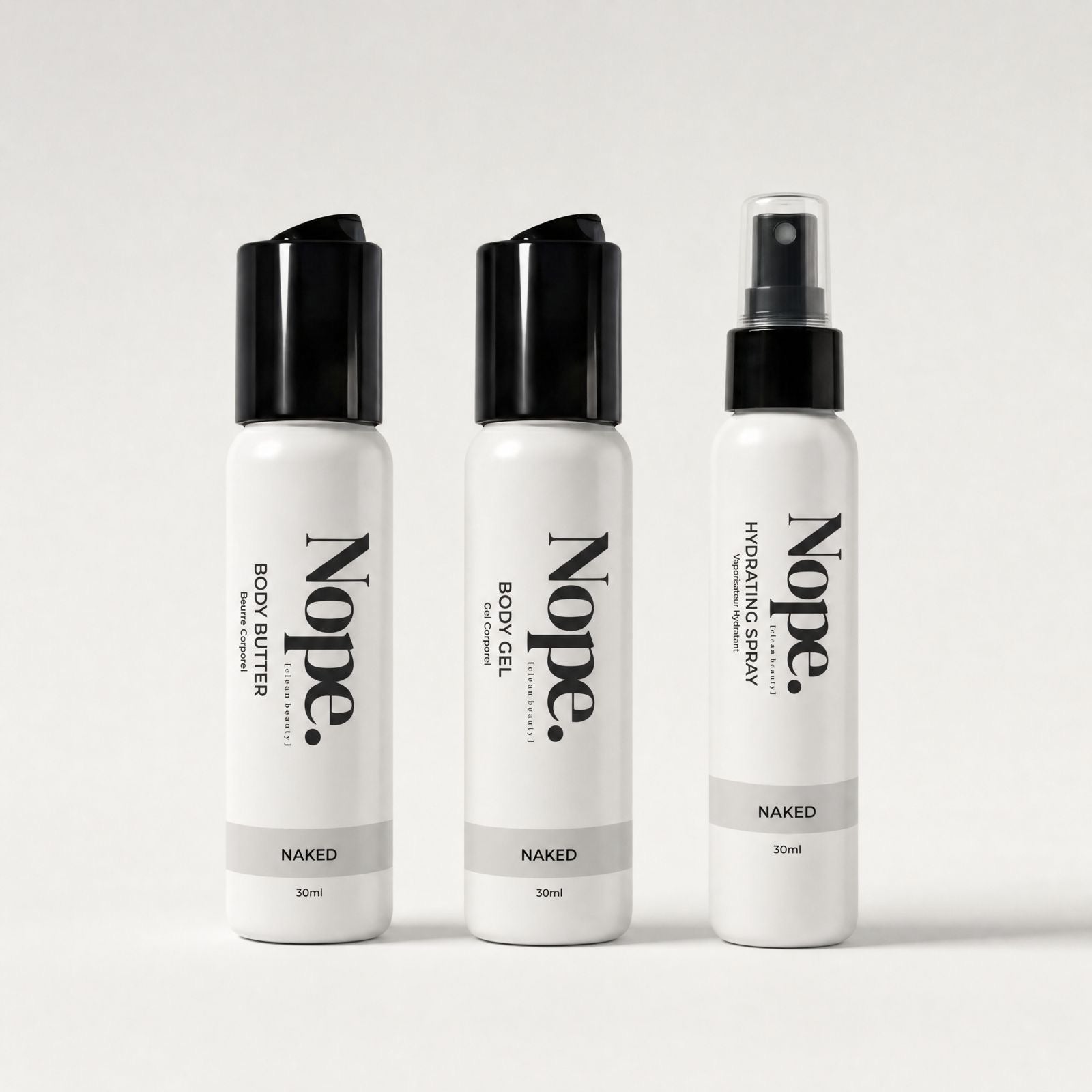 Mini Naked Trio Set (shower gel, butter, hydrating spray)